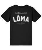 Black LÓMA Club Tee for Irish dancers