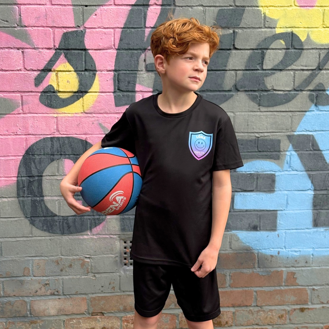 Lóma Sports Club Kids Activewear T-Shirt Black