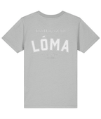 Heather Grey LÓMA Club Tee for kids with varsity Irish Dancers Club back print