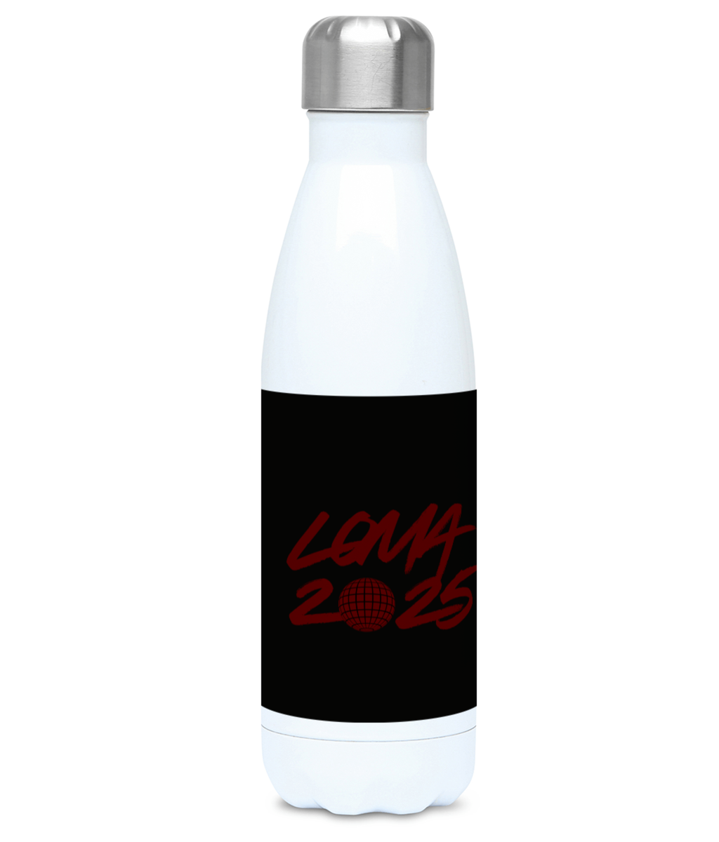 Lóma FC Badges 500ml Water Bottle Black/ White