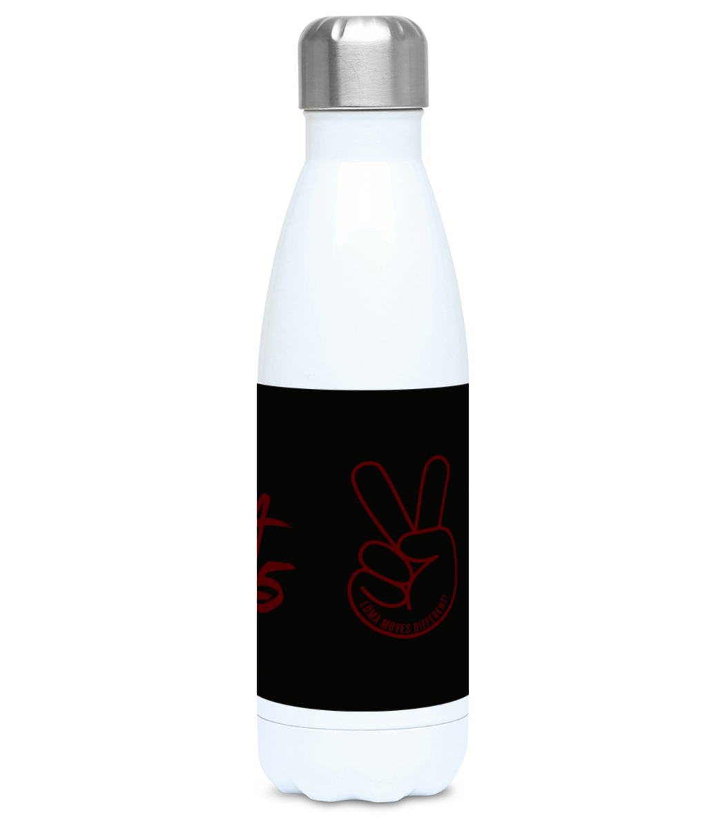 Lóma FC Badges 500ml Water Bottle Black/ White