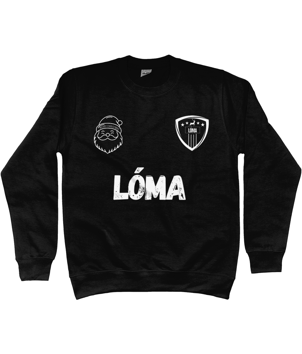 Lóma FC Kids Christmas Sweatshirt Black