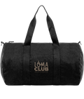 Black LÓMA Core Irish dance duffle bag with Taupe LÓMA Club Irish Dancer print