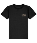 Black LÓMA Core kids' Irish dance T-shirt with Taupe LÓMA Club Irish Dancer print