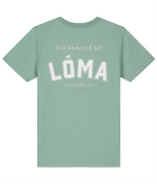LÓMA Club Tee in Meadow with White varsity back print
