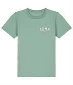 LÓMA Club Tee in Meadow with White front logo for kids