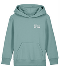 NOVA 001 Club kids' hoodie in Teal with white back print