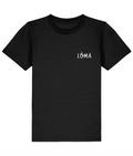Black LÓMA Core Statement kids' Irish dance T-shirt with Cream Made to Move Built to Belong print