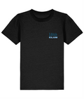 NOVA 001 limited edition black kids' T-shirt with blue Club back print