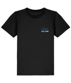 NOVA 001 limited edition black kids' T-shirt with blue Club back print